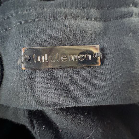 Lululemon Solace Ruched Jacket Black Sz 6 Asymmetril Moto Zip Stretch Athleisure - Picture 7 of 9